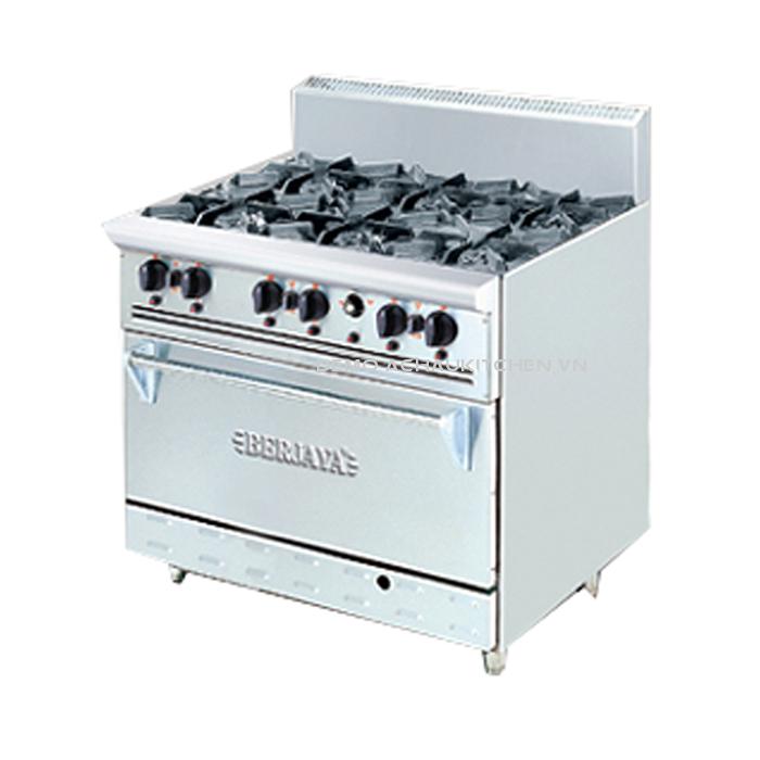 Bếp âu 6 họng berjay kèm lò nướng OB6L (1)