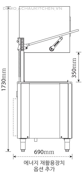 Máy rửa bát công nghiệp Dolpin - Hàn Quốc DW-3210S (3)