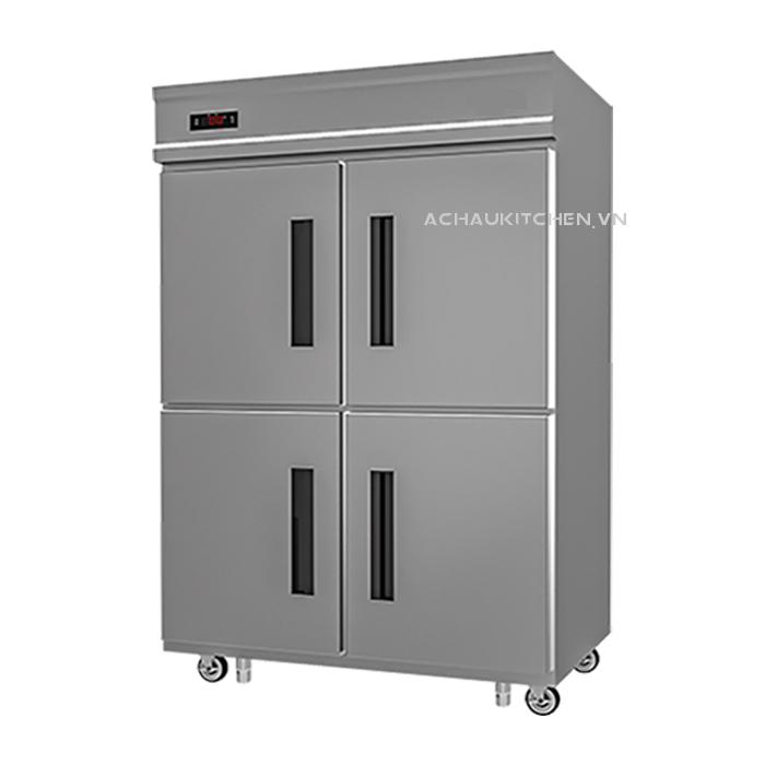 Tủ lạnh công nghiệp, tủ mát đứng 4 cánh inox (1)