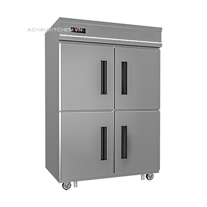 Tủ lạnh công nghiệp, tủ mát đứng 4 cánh inox (2)