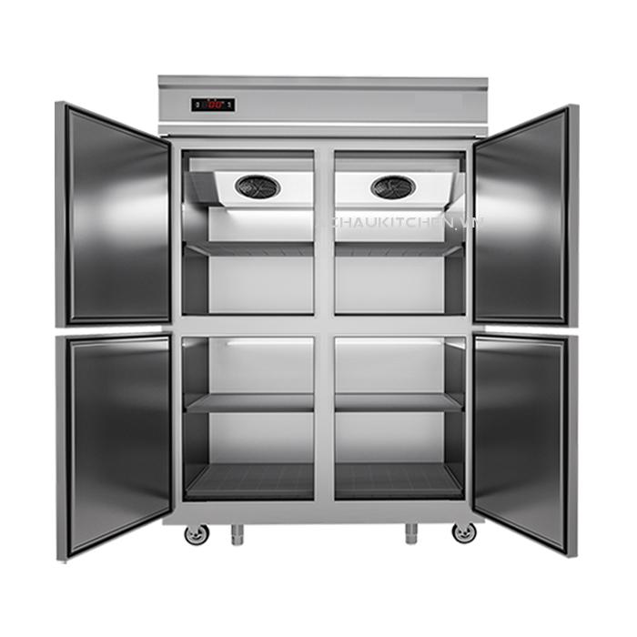 Tủ lạnh công nghiệp, tủ mát đứng 4 cánh inox (3)