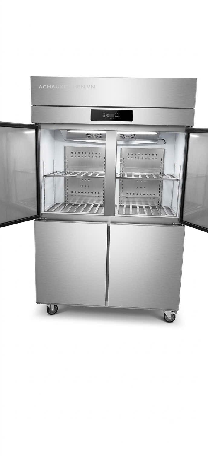 Tủ lạnh công nghiệp tủ đông đứng 4 cánh inox (3)